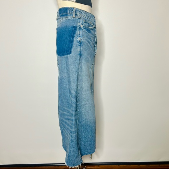 Zara Premium Denim Asymmetrical Skirt - Picture 7 of 10